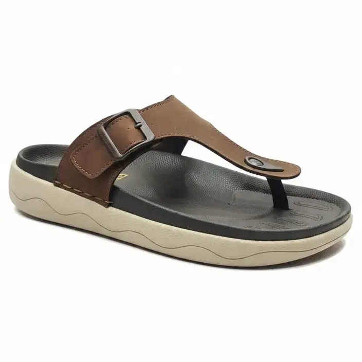 Wowzy R5 Tan — Two-tone thong sandal