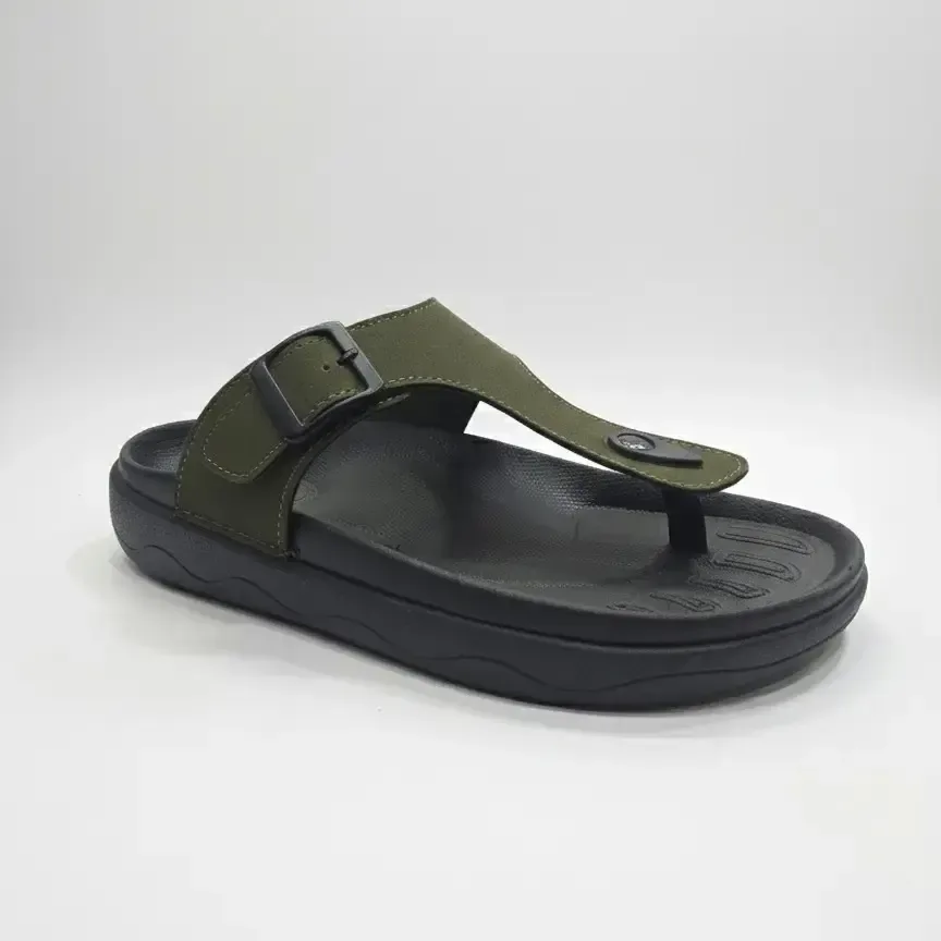 Wowzy R5 Olive — Two-tone thong sandal