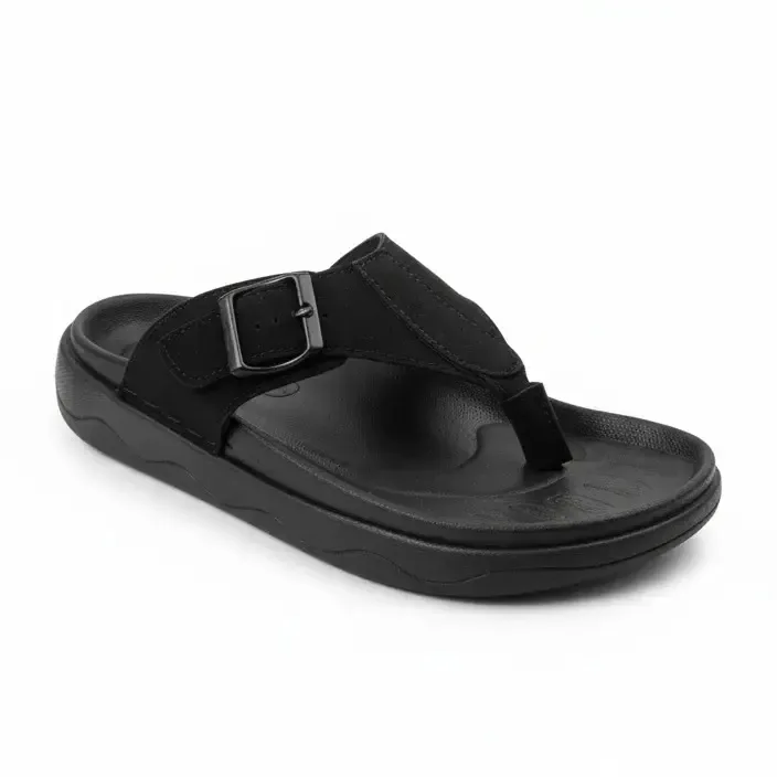 Wowzy R9 Black — Single-buckle comfort slide