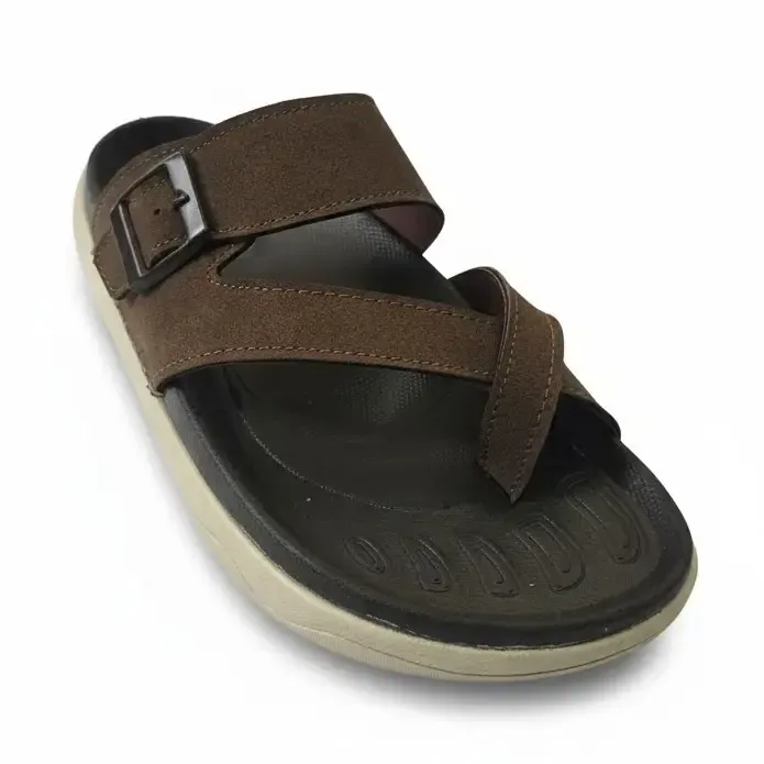 Wowzy R1 Tan — Cross-strap buckle sandal