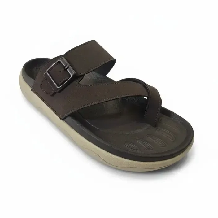 Wowzy R1 Brown — Cross-strap buckle sandal