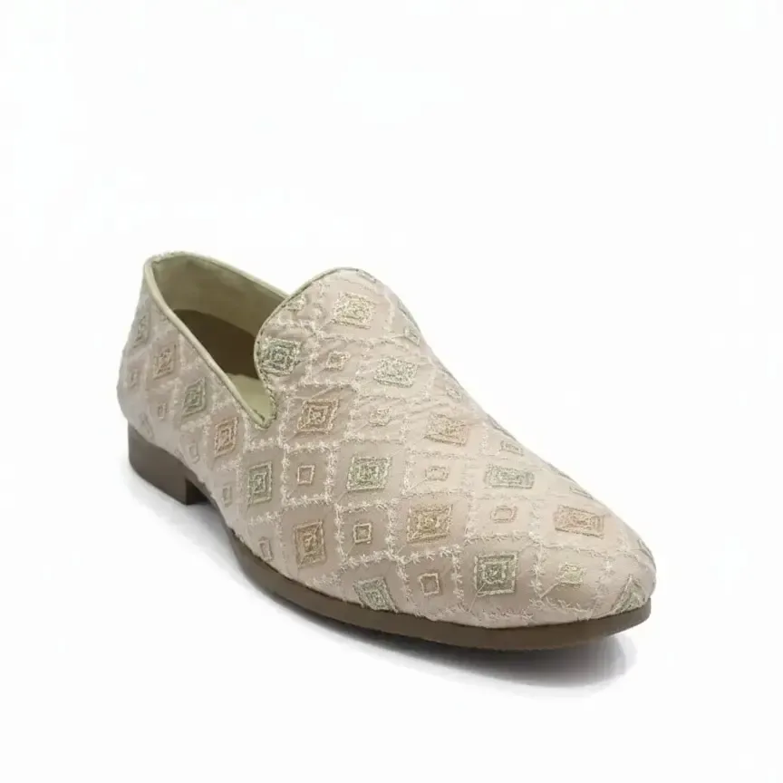 Dusty Rose Juti Dusty Rose — Hand-embroidered mojari