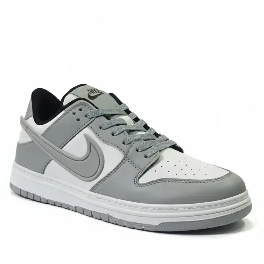 Retro Court Grey — Low-top court sneaker